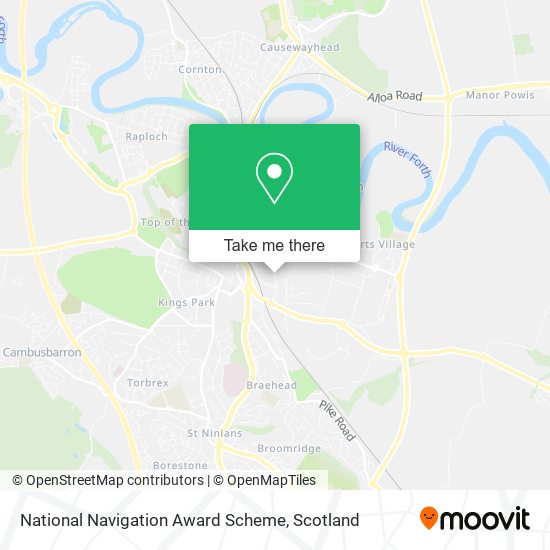 National Navigation Award Scheme map