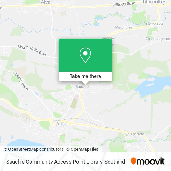 Sauchie Community Access Point Library map