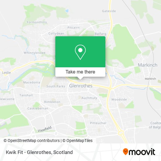 Kwik Fit - Glenrothes map