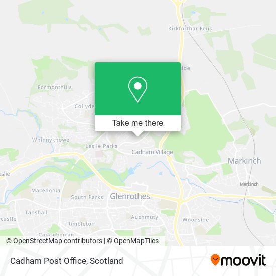 Cadham Post Office map