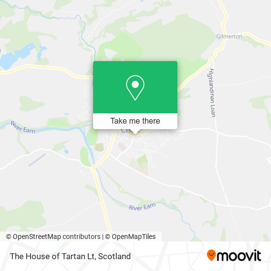 The House of Tartan Lt map
