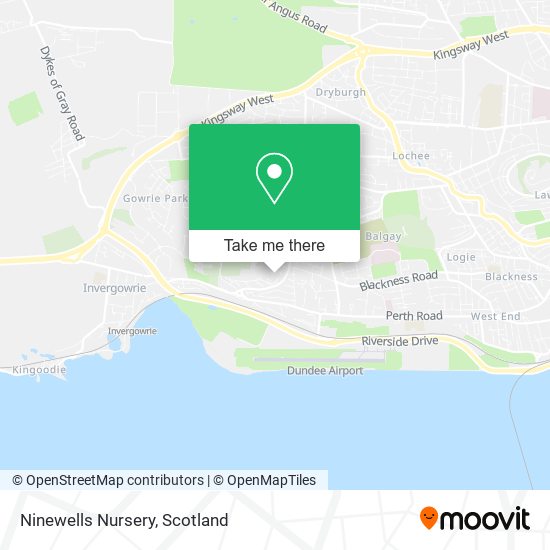 Ninewells Nursery map