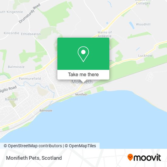 Monifieth Pets map