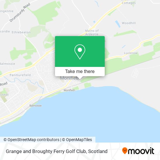 Grange and Broughty Ferry Golf Club map