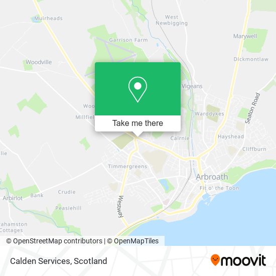 Calden Services map