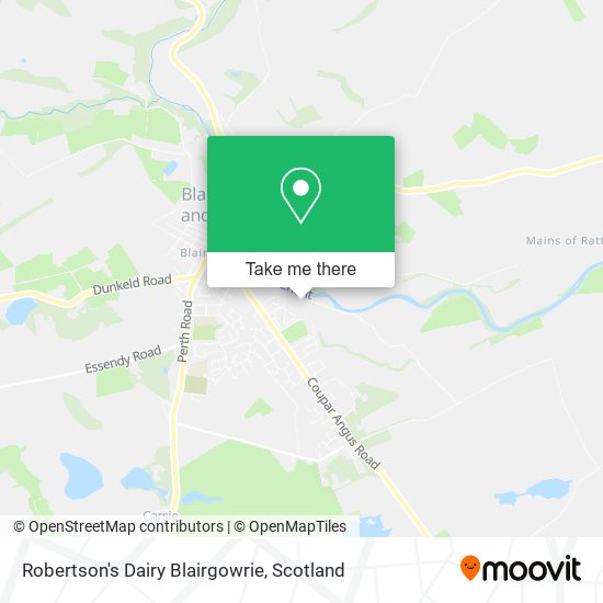 Robertson's Dairy Blairgowrie map
