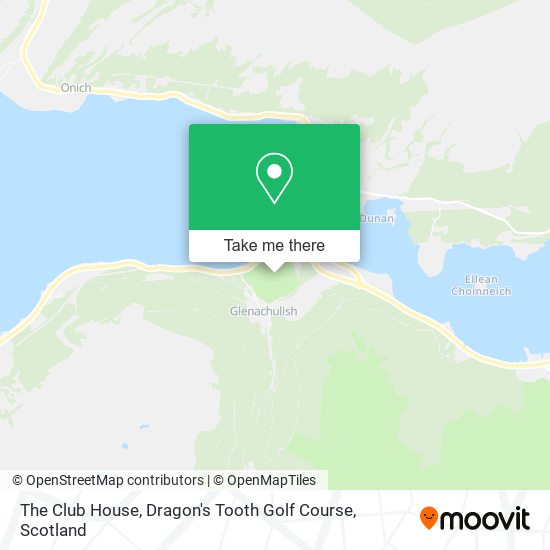 The Club House, Dragon's Tooth Golf Course map