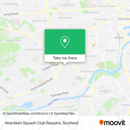 Aberdeen Squash Club-Raquets map