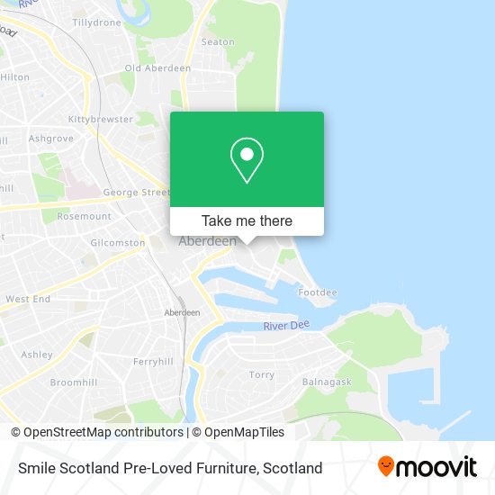 Smile Scotland Pre-Loved Furniture map