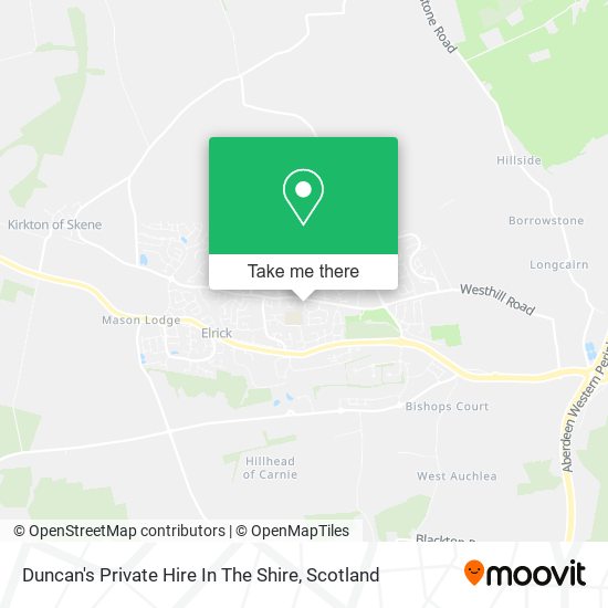 Duncan's Private Hire In The Shire map