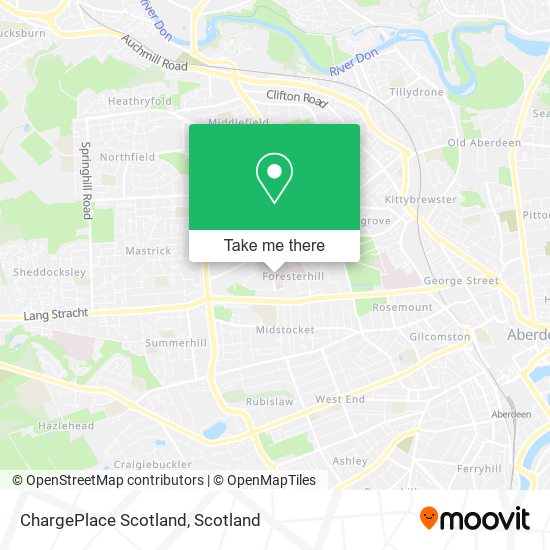 ChargePlace Scotland map