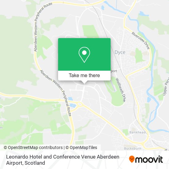 Leonardo Hotel and Conference Venue Aberdeen Airport map