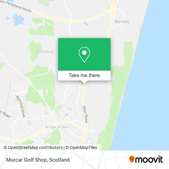 Murcar Golf Shop map