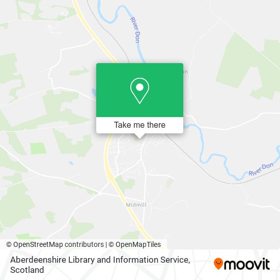 Aberdeenshire Library and Information Service map