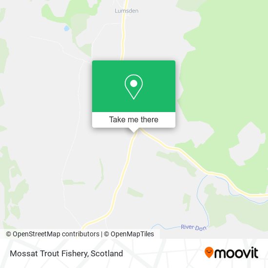 Mossat Trout Fishery map