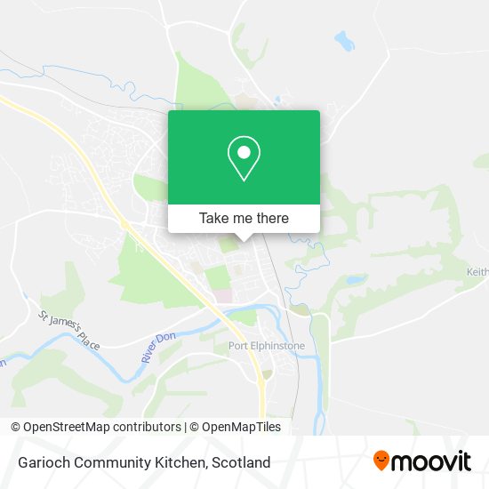 Garioch Community Kitchen map