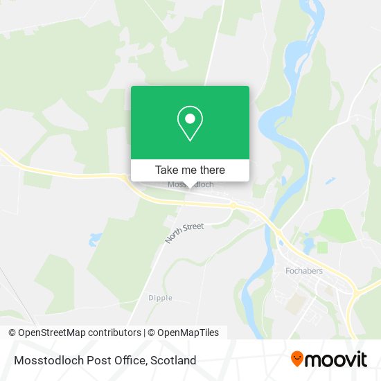 Mosstodloch Post Office map