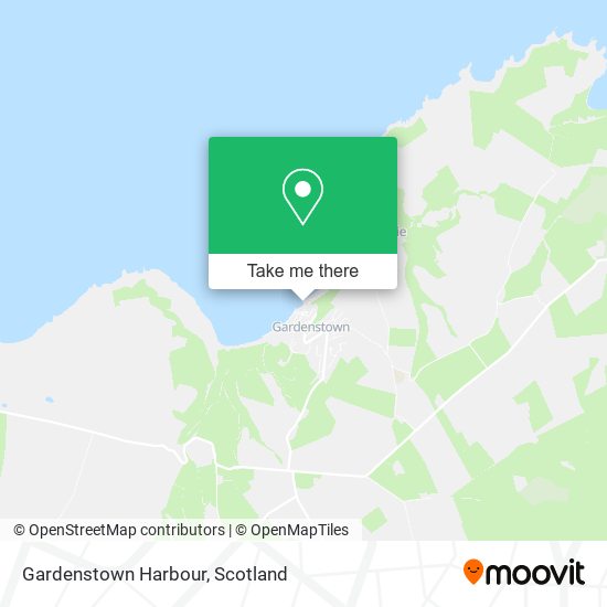 Gardenstown Harbour map