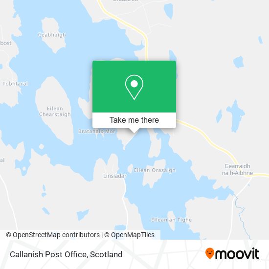 Callanish Post Office map