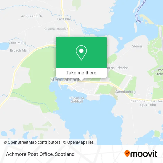 Achmore Post Office map