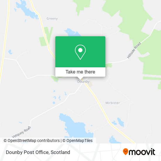 Dounby Post Office map