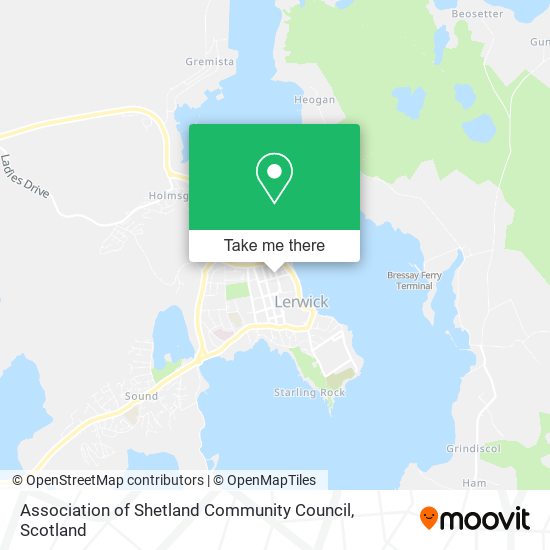 Association of Shetland Community Council map