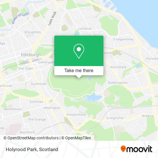 Holyrood Park map