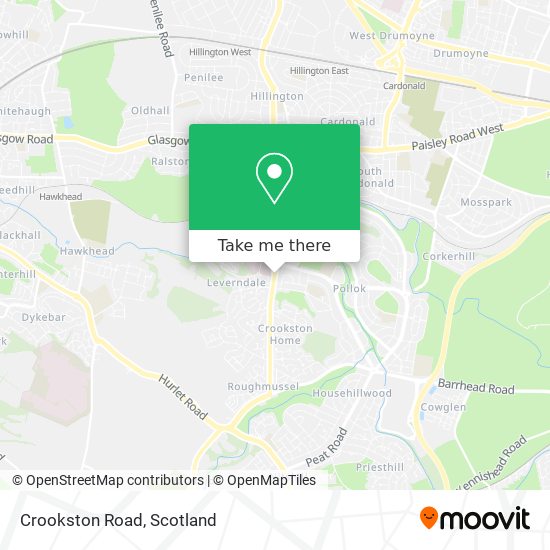 Crookston Road map