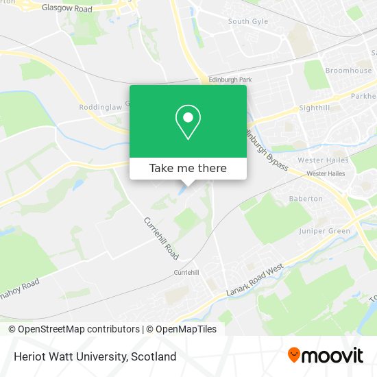 Heriot Watt University map