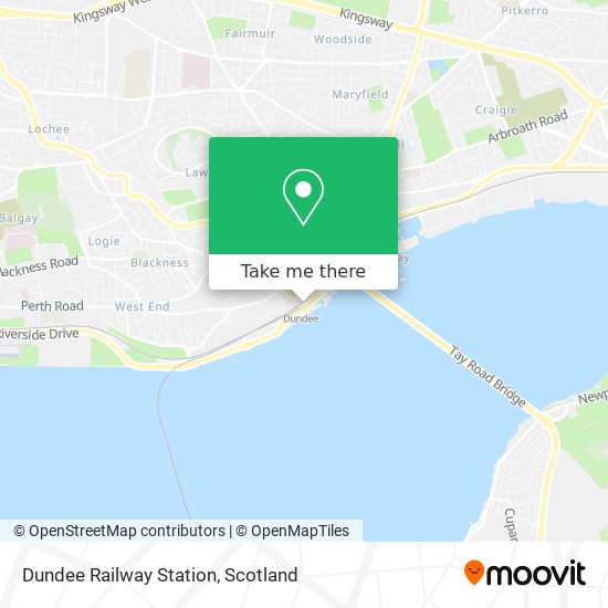 Dundee Railway Station map