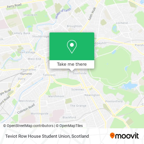 Teviot Row House Student Union map