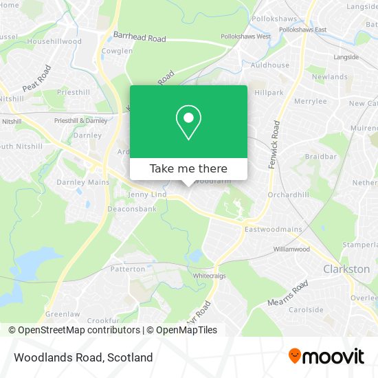 Woodlands Road map