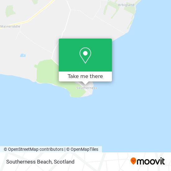 Southerness Beach map