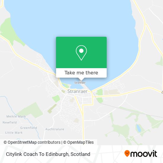 Citylink Coach To Edinburgh map