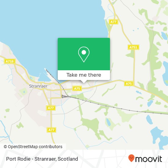 Port Rodie - Stranraer map