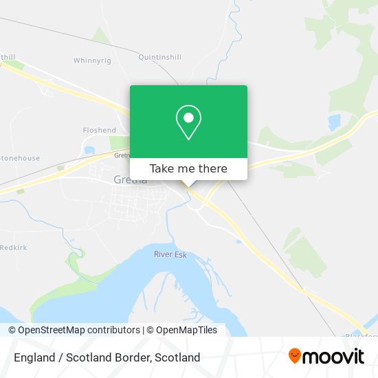 England / Scotland Border map