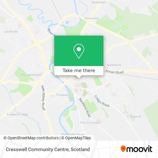 Cresswell Community Centre map