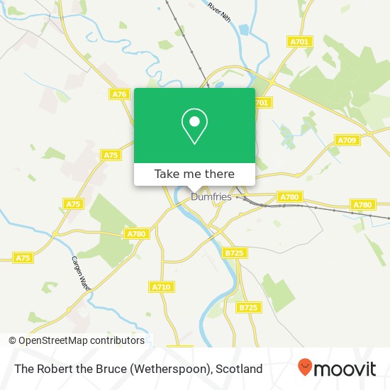 The Robert the Bruce (Wetherspoon) map