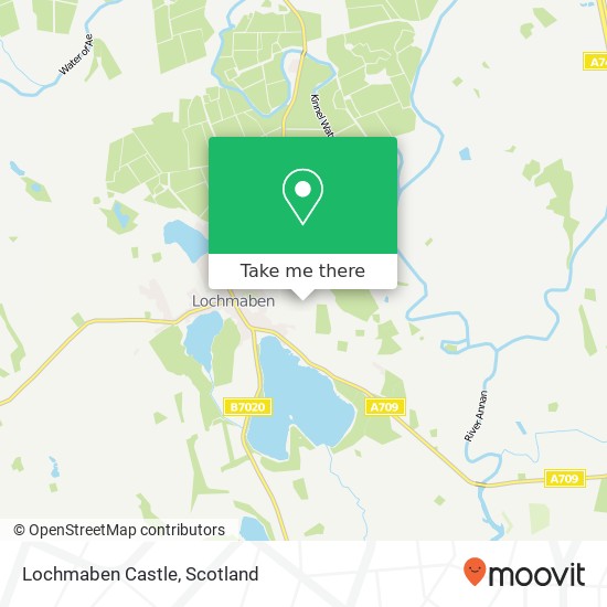 Lochmaben Castle map