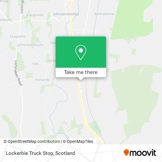Lockerbie Truck Stop map