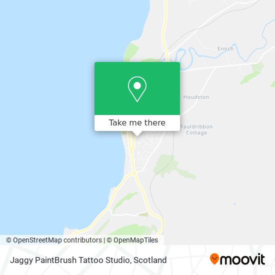 Jaggy PaintBrush Tattoo Studio map