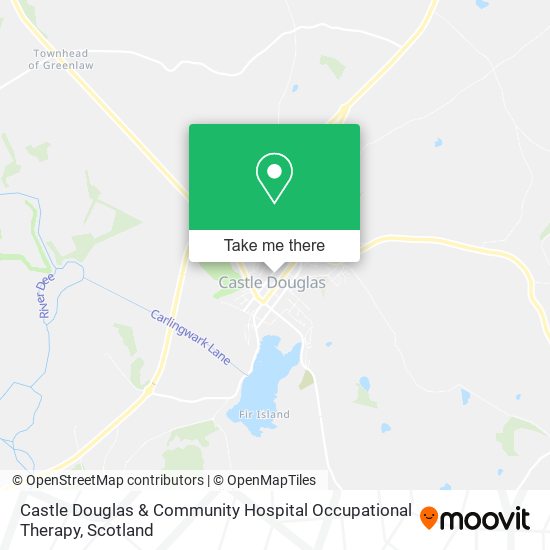 Castle Douglas & Community Hospital Occupational Therapy map