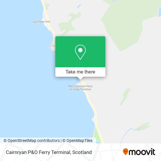 Cairnryan P&O Ferry Terminal map