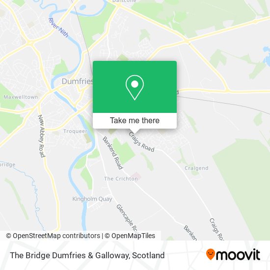 The Bridge Dumfries & Galloway map