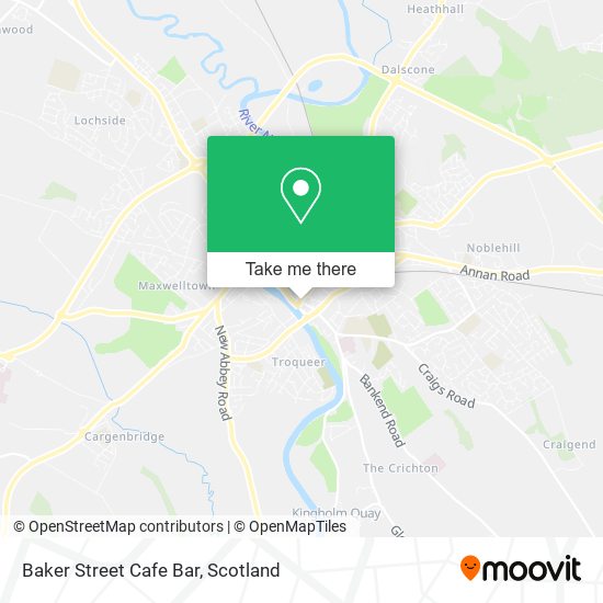 Baker Street Cafe Bar map