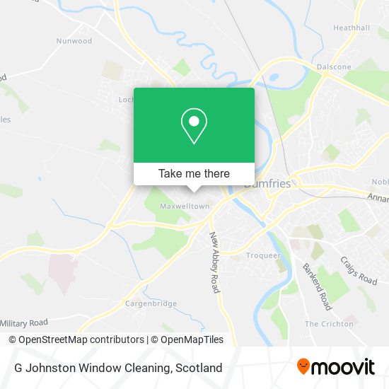 G Johnston Window Cleaning map