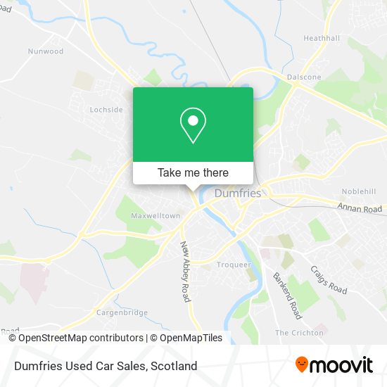 Dumfries Used Car Sales map