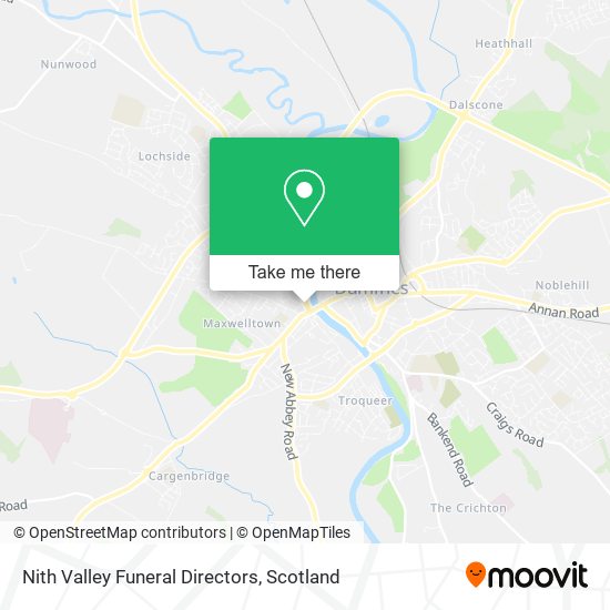 Nith Valley Funeral Directors map