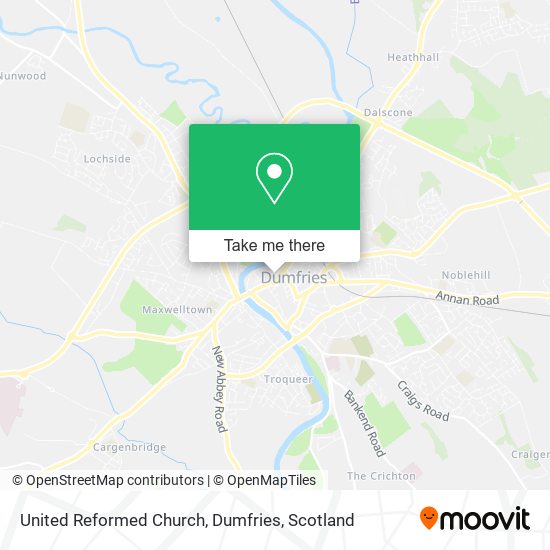 United Reformed Church, Dumfries map