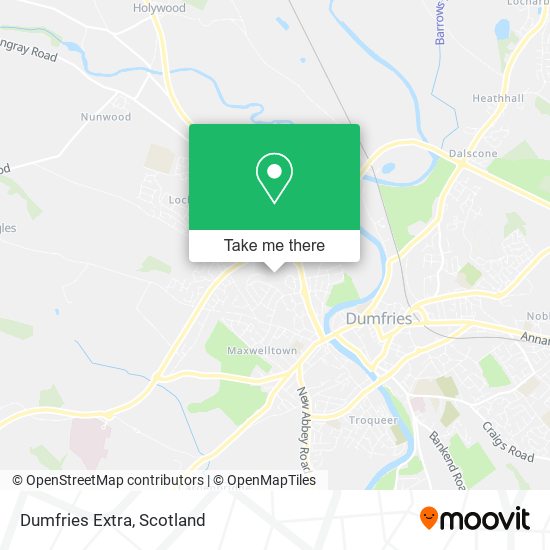 Dumfries Extra map